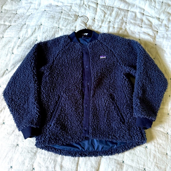 Patagonia Sherpa Fleece Jacket in Navy XL - Picture 1 of 8